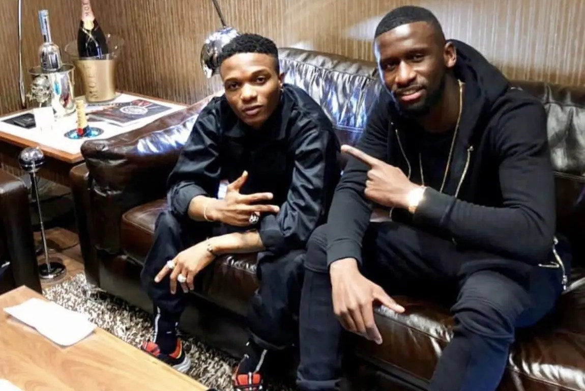 ‘Wizkid is my favourite artiste’ – Real Madrid star, Rudiger