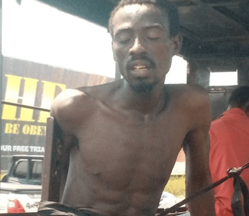 Police arrests traffic thief posing as beggar on Lekki-Epe expressway