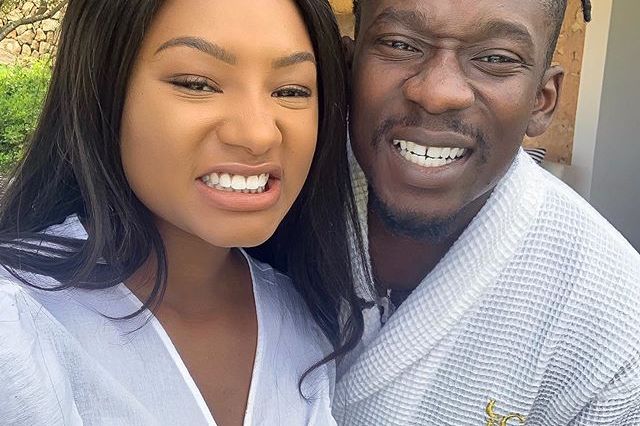 Mr Eazi Temi as his wife, daughter of Femi Otedola