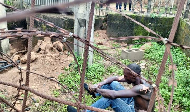 Suspected cable thief narrowly escapes death while vandalizing transformer in Jos