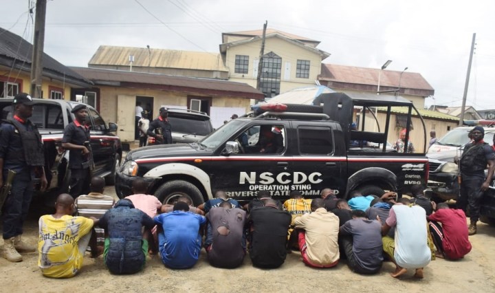 NSCDC apprehends 35 suspected illegal miners in Rivers state
