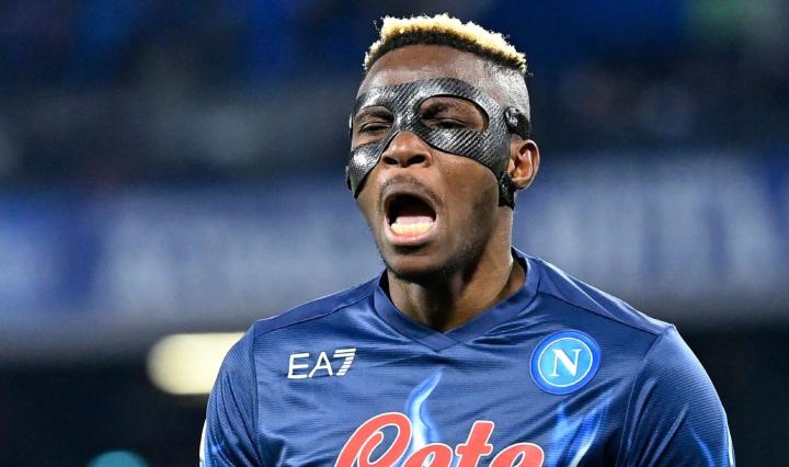 Osimhen equals Obafemi Martins' record for most Champions League goals by a Nigerian in one season