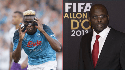 Liberian President George Weah, endorses Osimhen for FIFA best and ballon d'Or awards