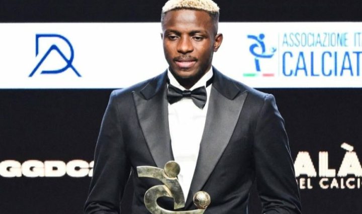 Victor Osimhen secures AIC footballer of the year award