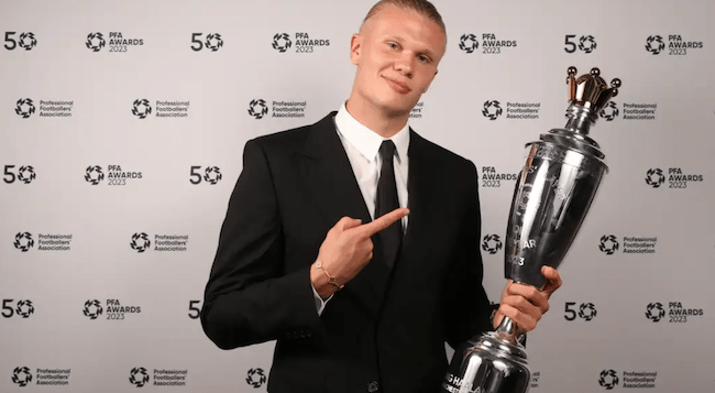 Erling Haaland wins UEFA men's player of the year award
