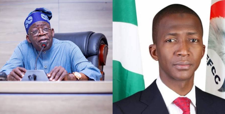 Suspended EFCC chairman discovers suspension via NTA despite meeting Tinubu earlier that day