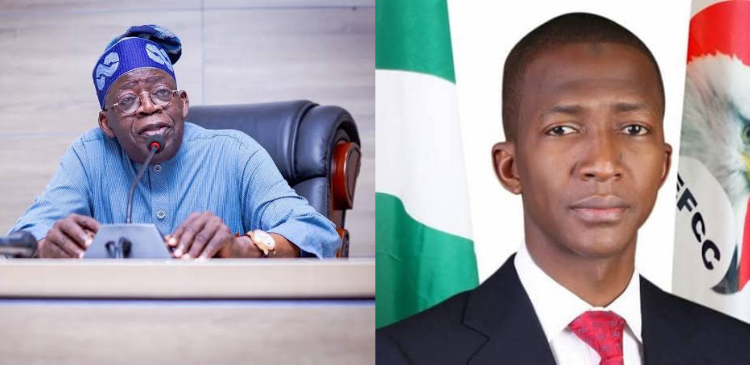 Suspended EFCC chairman discovers suspension via NTA despite meeting Tinubu earlier that day