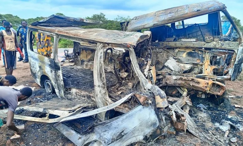 Tragic! 15 fatalities recorded in fiery head-on crash on Port Harcourt-Enugu highway in Nigeria