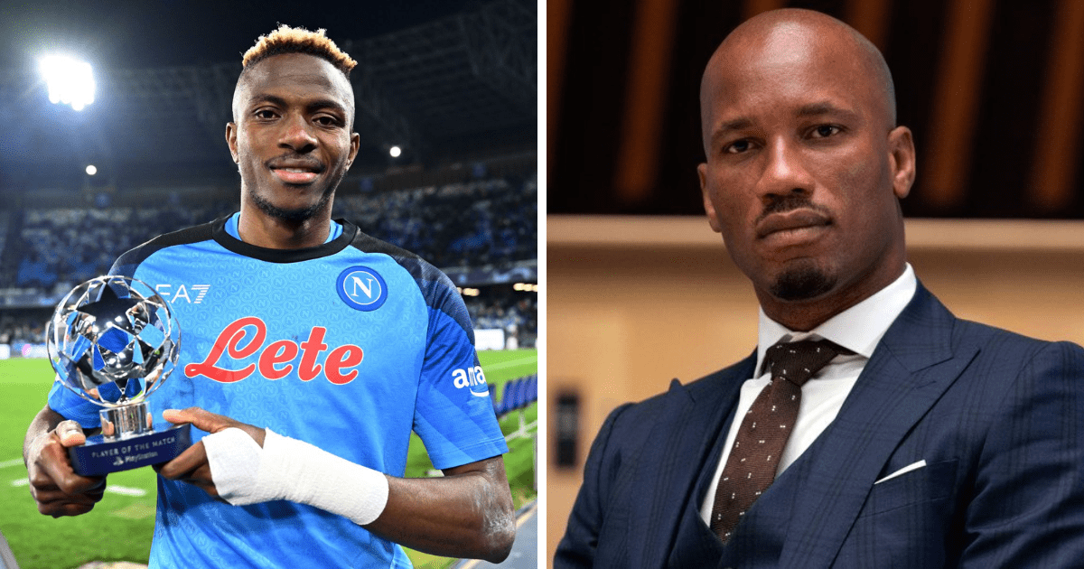Drogba congratulates Osimhen on record breaking goal in Napoli win