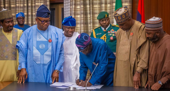 Tinubu signs N28.7tn 2024 appropriation bill into law
