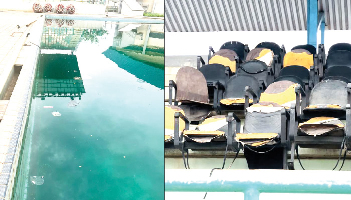 Reptiles occupy Abuja's MKO Abiola stadium swimming pools due to mis management