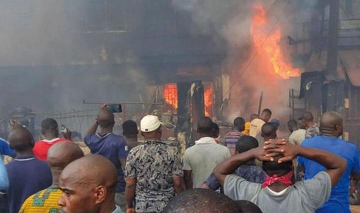 Over 200 shops destroyed by fire in Ojoto market, Rivers State