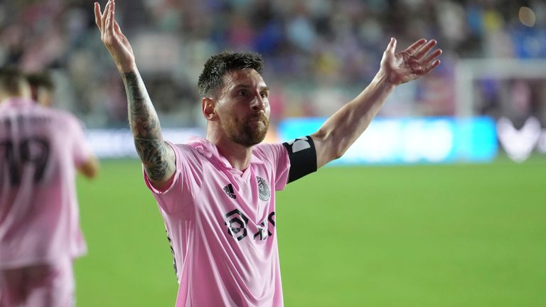 Messi scores twice and assists once in Inter Miami's 4-0 win