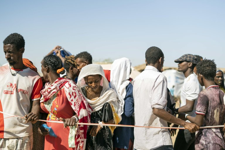 Displaced Ethiopians in Tigray rally for return home and withdrawal of "Invading forces"