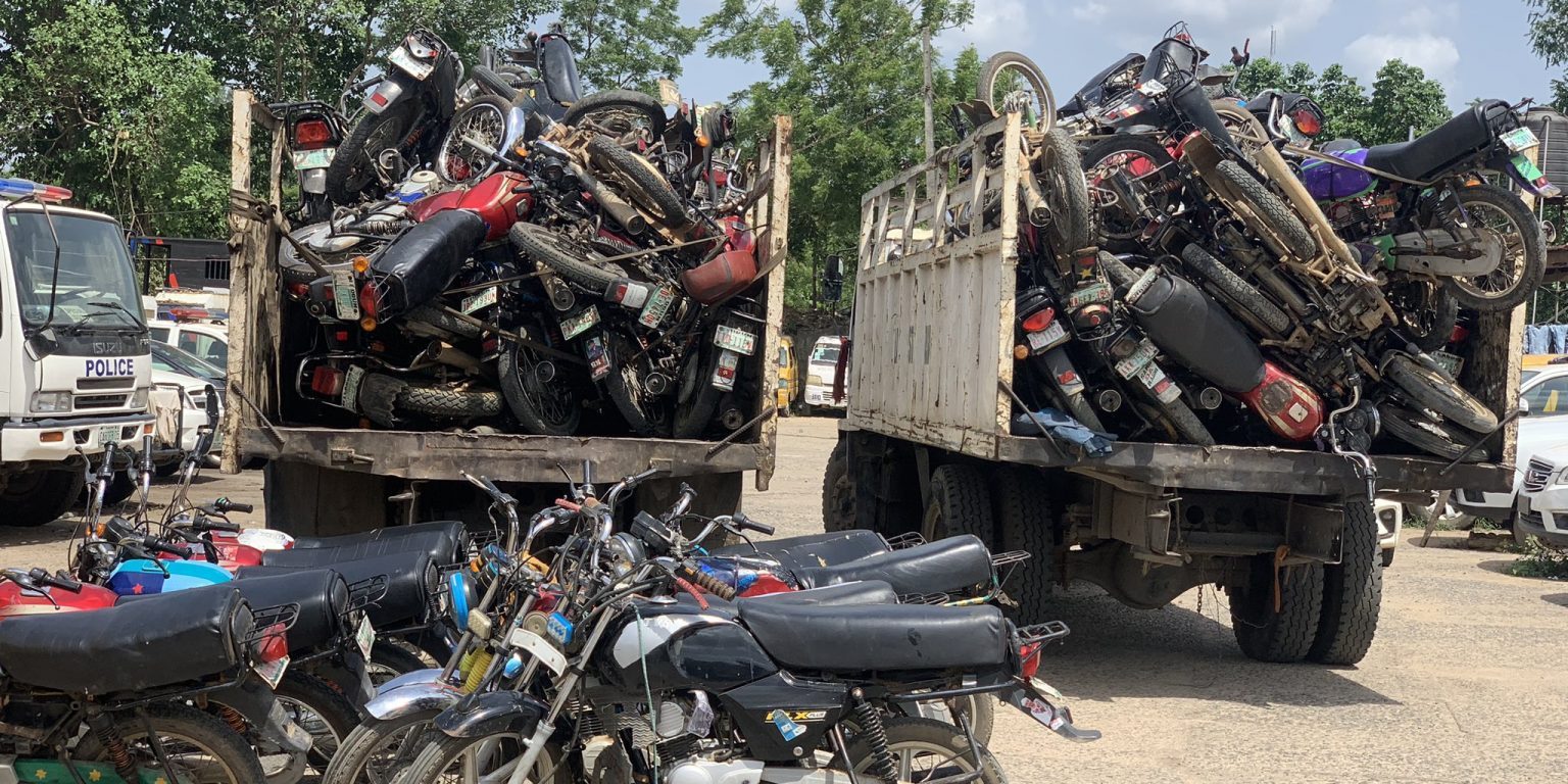 Police confiscate 85 motorcycles in Lagos crackdown