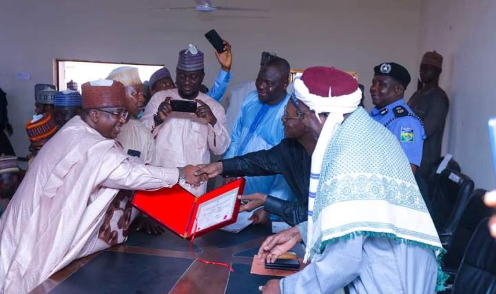 Dr Nasir Idris, receives certificate of return as Kebbi Governor-elect