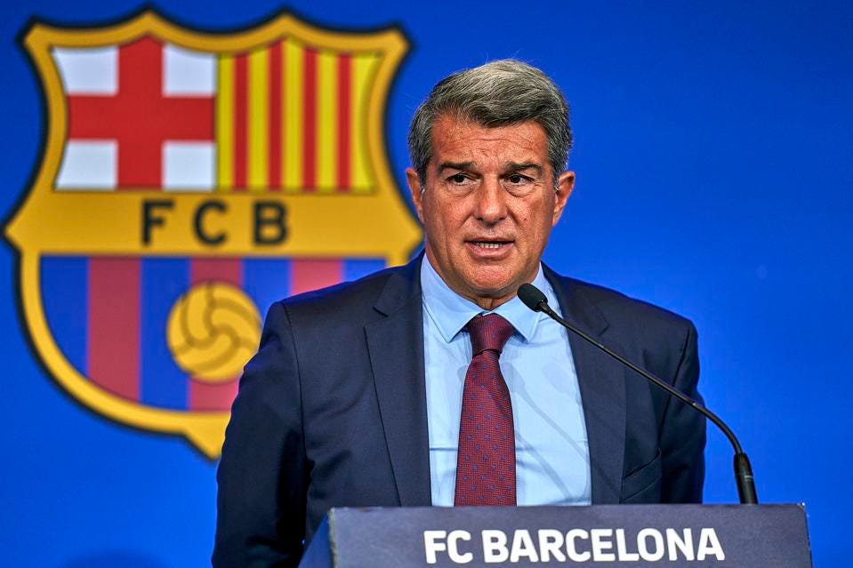 Barcelona president Joan Laporta charged in referee scandal