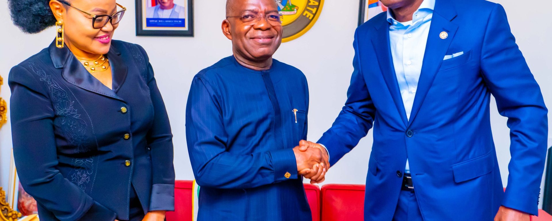 Sanwo-Olu welcomes Abia state governor for collaborative talks