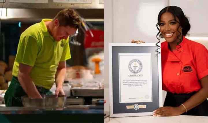 Irish chef Alan Fisher, sets new guinness world record for longest cooking marathon