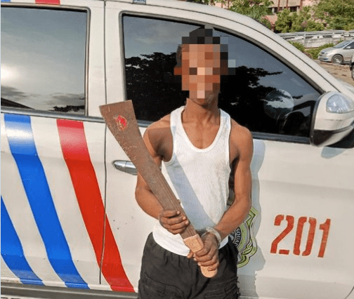 Armed robber nabbed trying to steal patrol bike from plainclothes officers