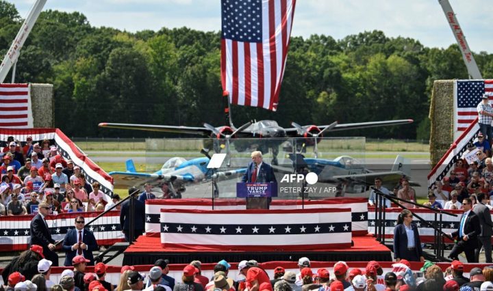 Trump holds first outdoor rally since attempted assassination