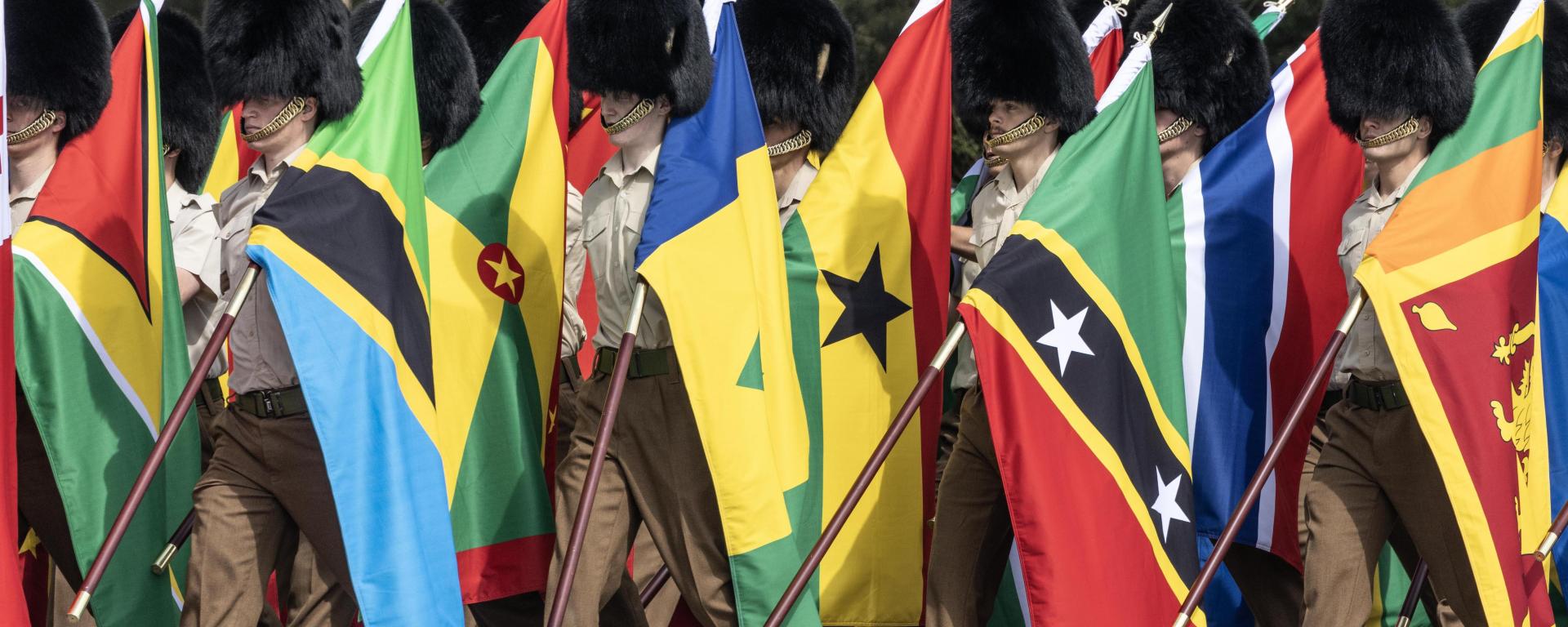 400 troops from Commonwealth nations parade in preparation for King Charles III coronation