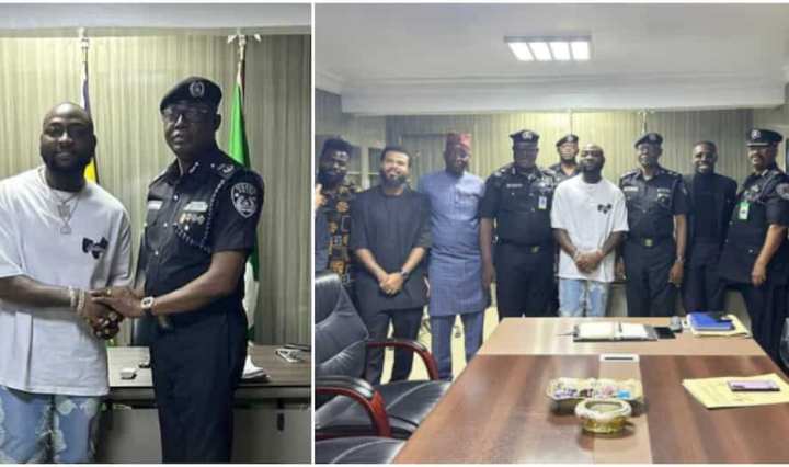 Davido meets Lagos Commissioner of Police in preparation for 'Timeless' concert