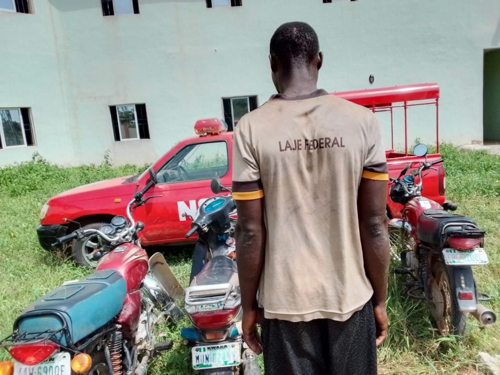 NSCDC in Osun apprehends serial motorcycle thief