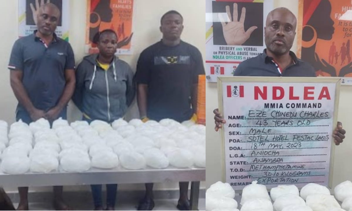Large amount of methamphetamine seized in Lagos airport