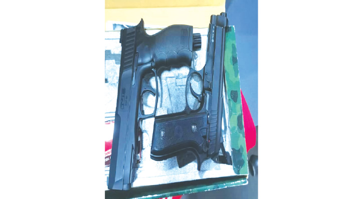 Apapa customs seize concealed pistols found in cargo